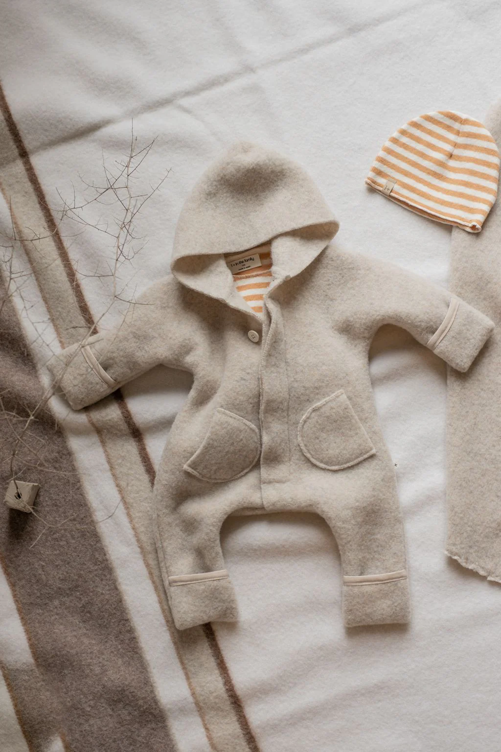 1+ in the Family Bjorn Polar Suit - Beige - Image 2