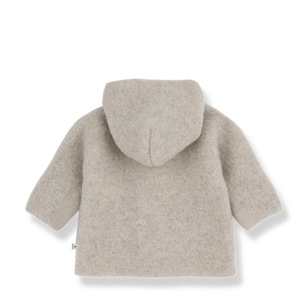 1+ in the Family Jannick Hooded Jacket - Beige - Image 3