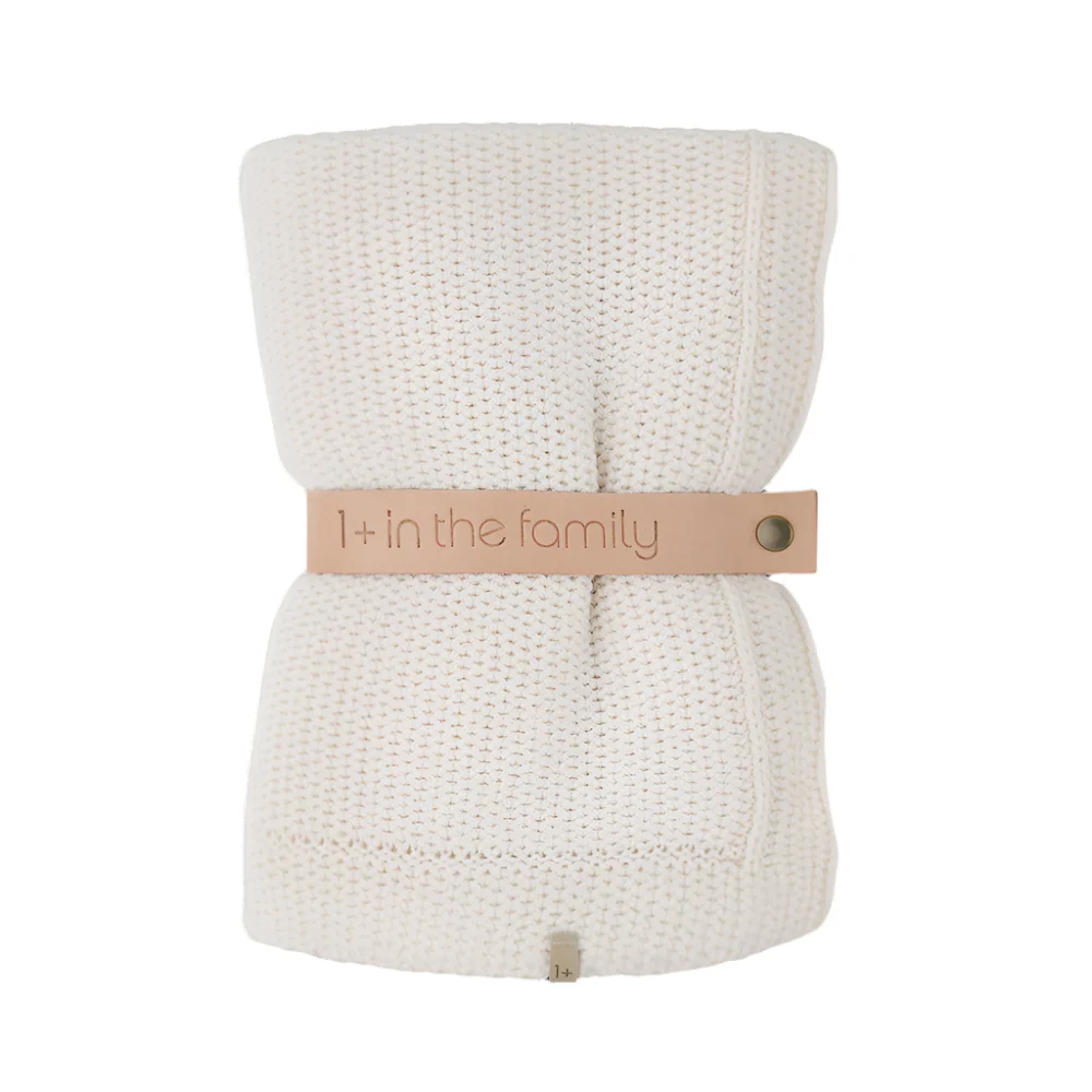 1+ in the Family Marinet Blanket - Ecru