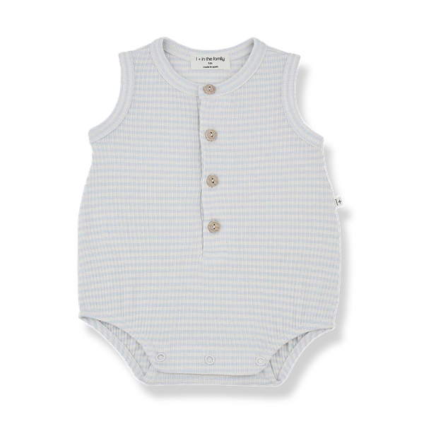 1+ in the Family Orfeo Romper - Misty-Blue