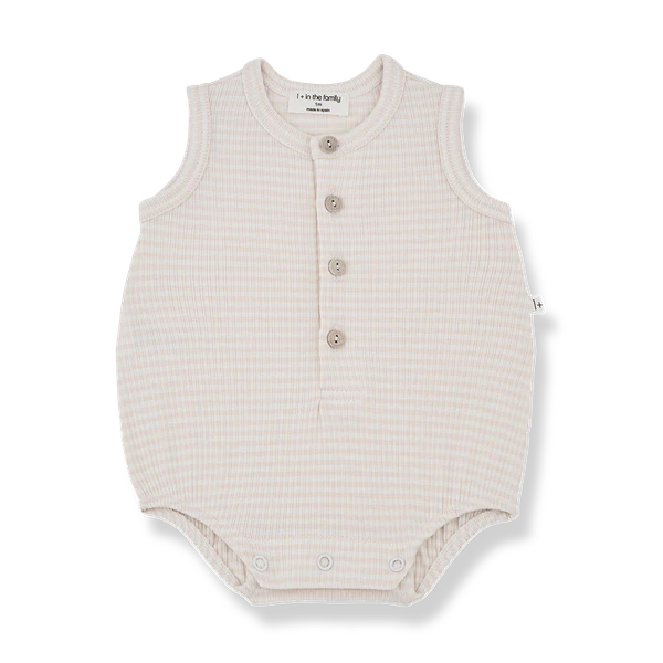 1+ in the Family Orfeo Romper - Nude