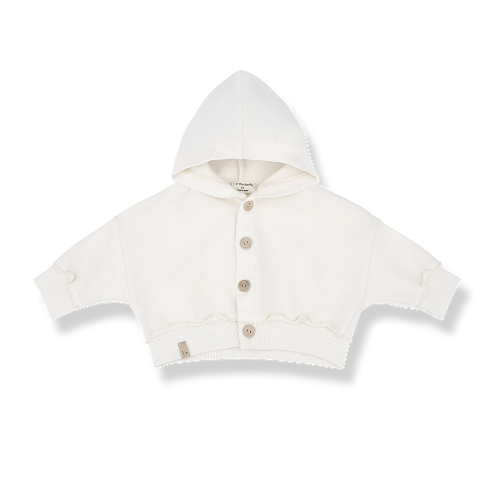1+ in the Family Rai Hood Jacket - Ecru