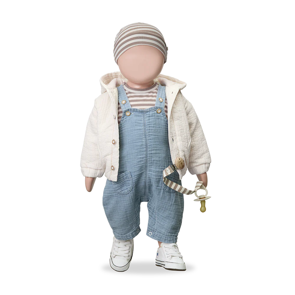 1+ In The Family Sefiros Padded Jacket - Ecru - Image 2