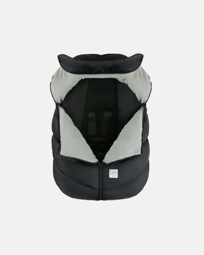 7AM Car Seat Cocoon - Black - Image 4