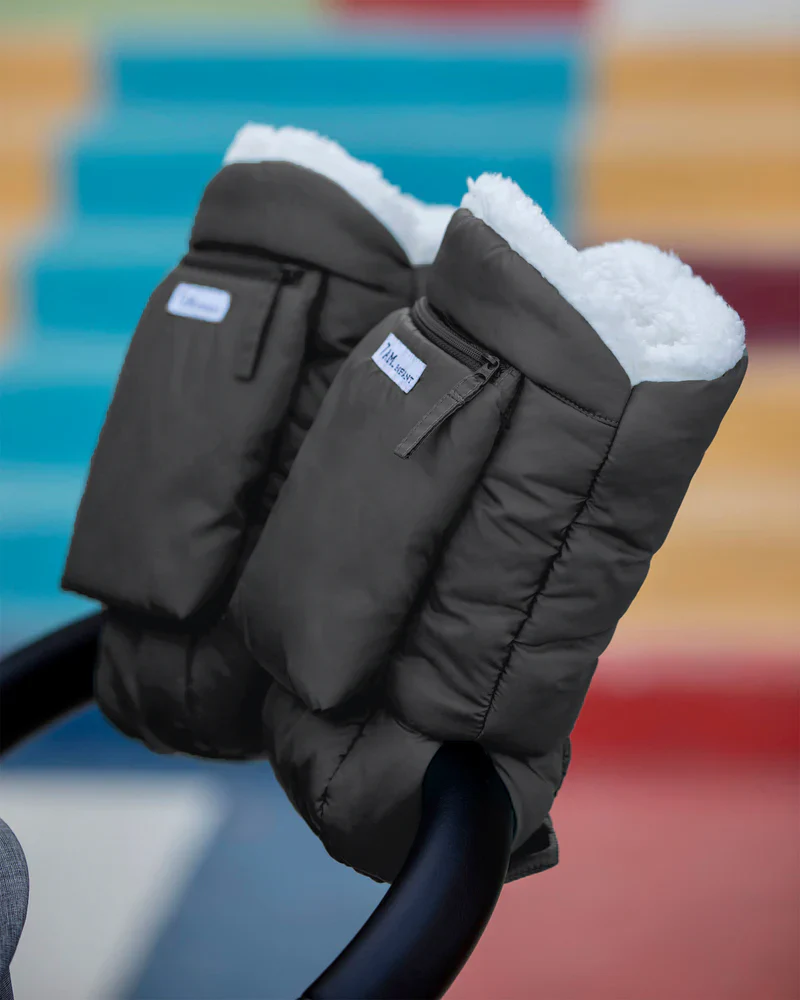 7AM Warmmuffs Oslo - Black Plush - Image 2