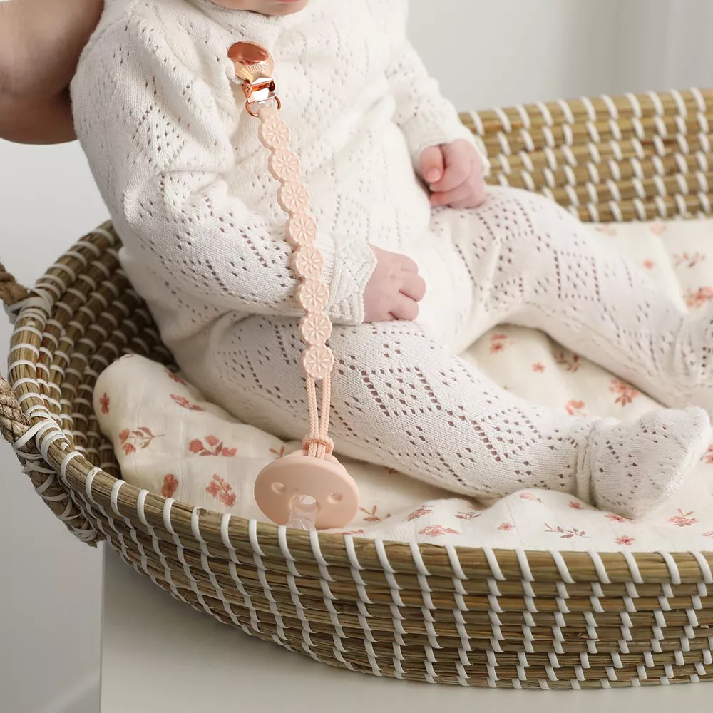 Adora Meadow Pacifier Clip - Blush - Image 3