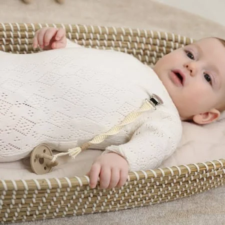 Adora Spiral Pacifier Clip - Saddle - Image 2