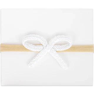 Adora Crochet Mini Headband - White