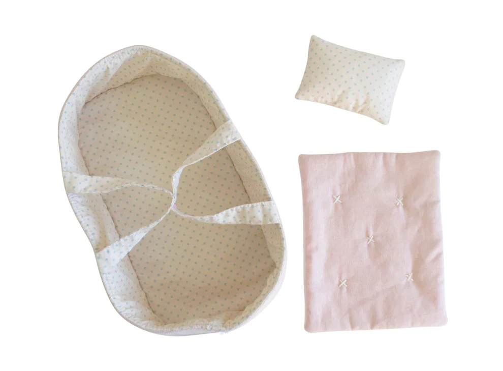 Alimrose Playtime Doll Carrier Set Pale Pink & Spot - Image 2