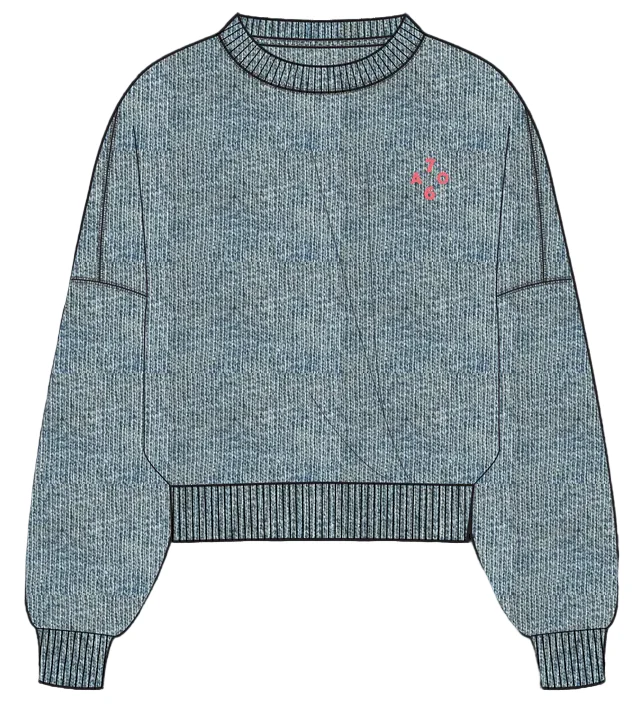 AO76 Lys Sweater - Light Wash
