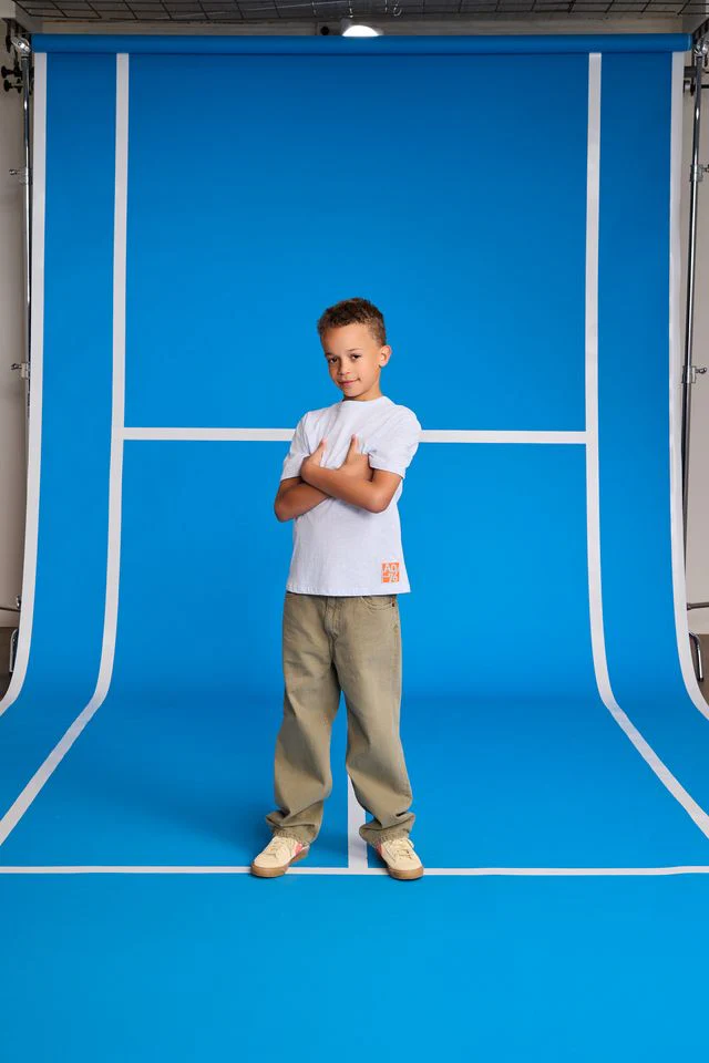 AO76 Mat T-Shirt - Heather Light Blue - Image 2