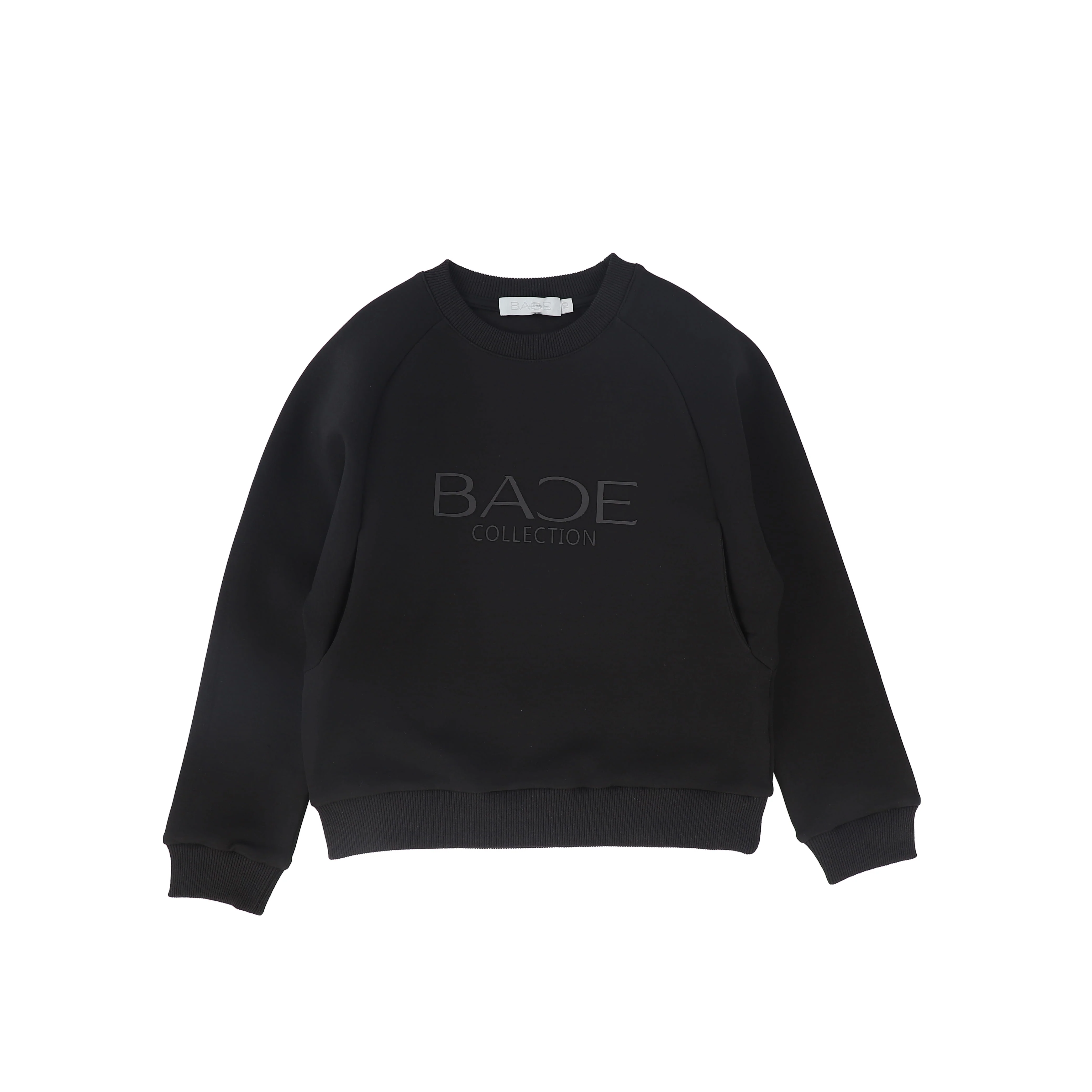 Bace Collection Tonal Printed Sweatshirt - Black