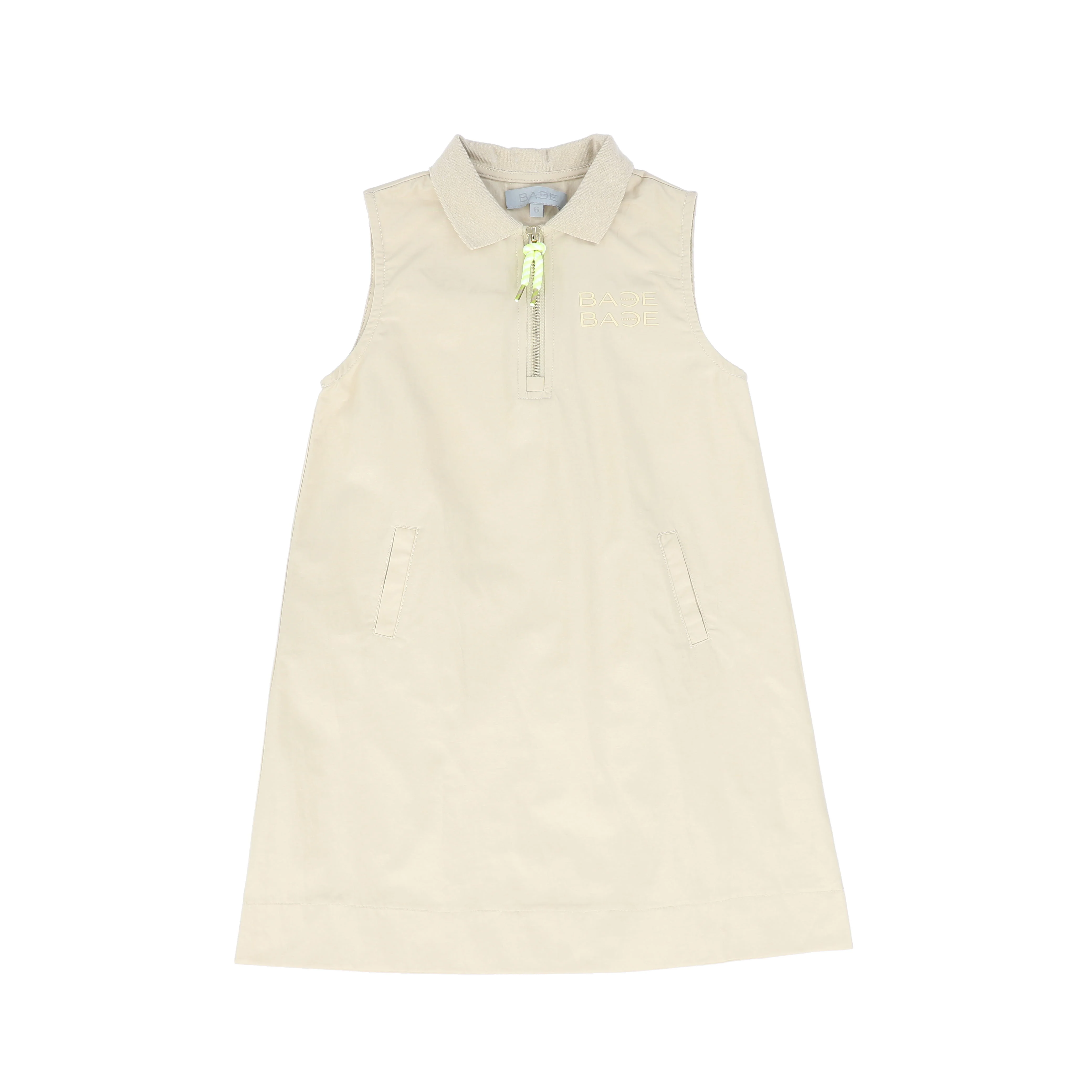 Bace Rope Zipper Collared Jumper - Tan