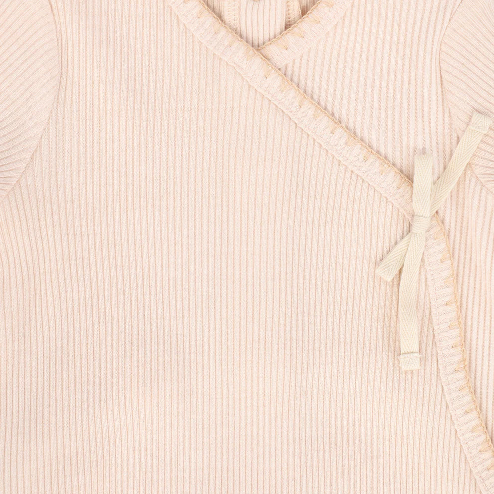 Bebe Jolee Wrap Stitch Footie And Hat - Pink - Image 2