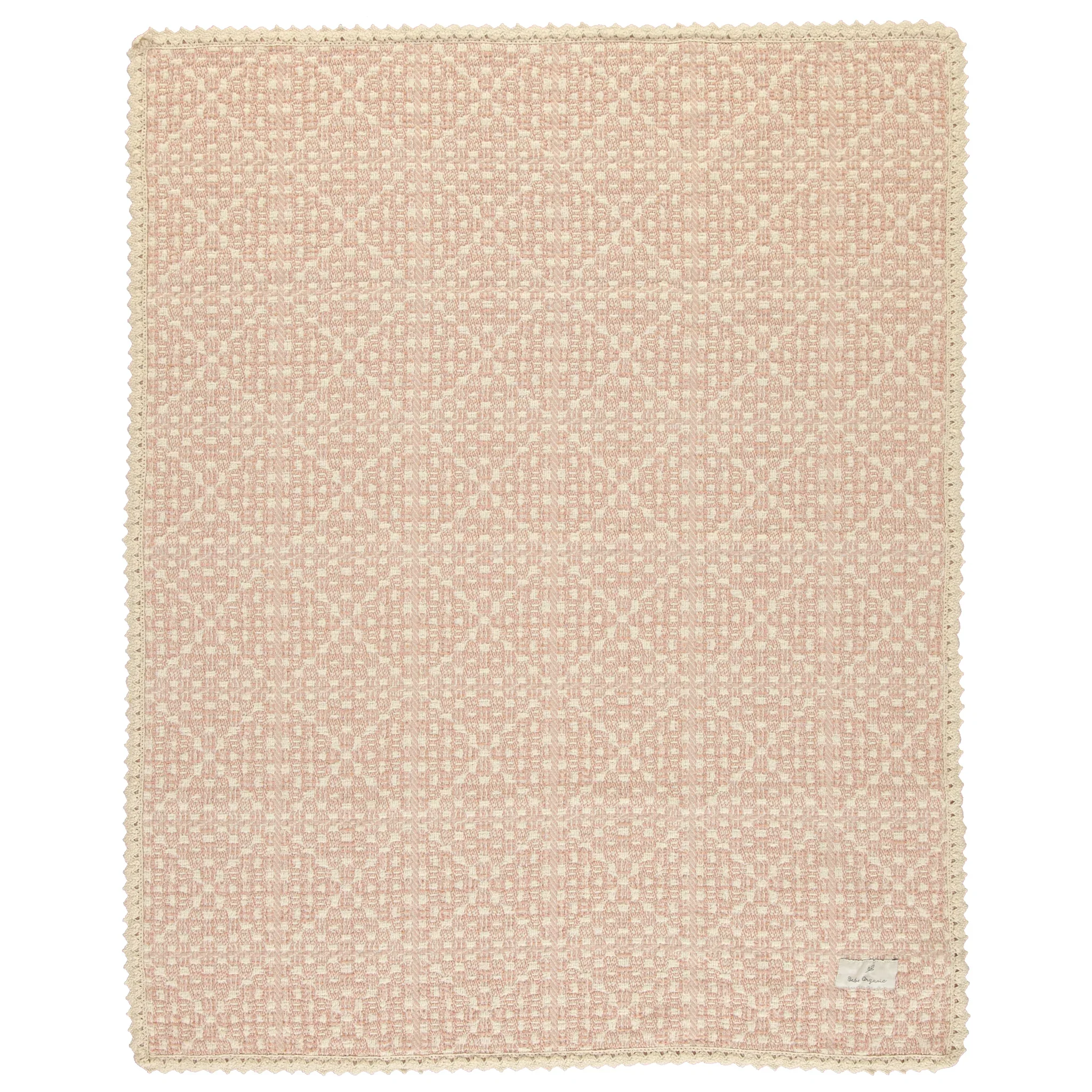 Bebe Organic Crochet Blanket - Faded Rose - Image 2