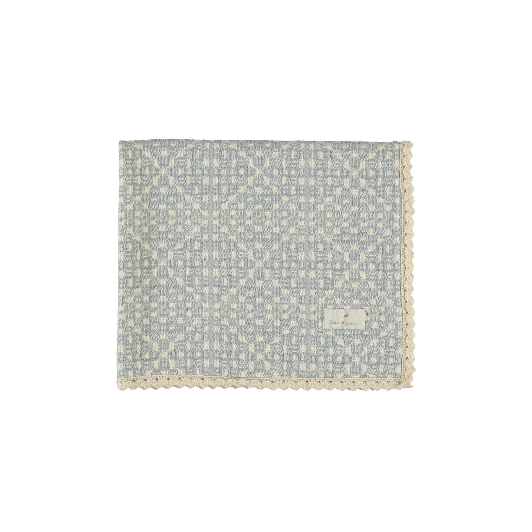 Bebe Organic Crochet Blanket SS26 - Sky Blue