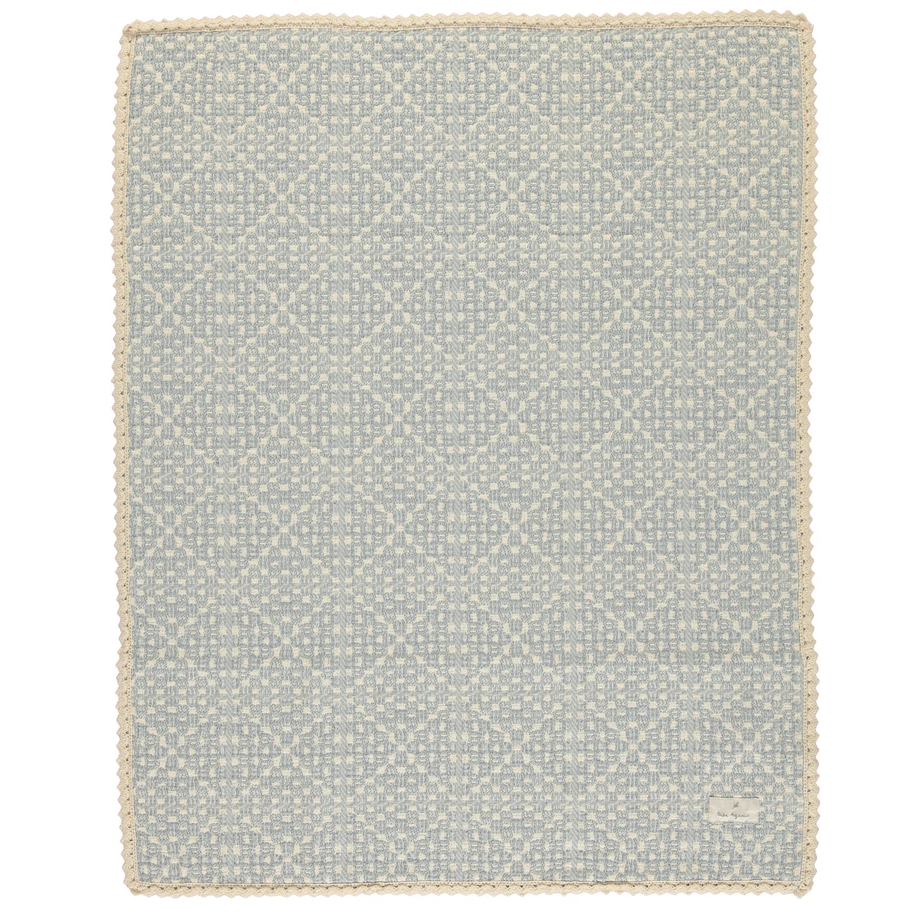 Bebe Organic Crochet Blanket SS26 - Sky Blue - Image 2
