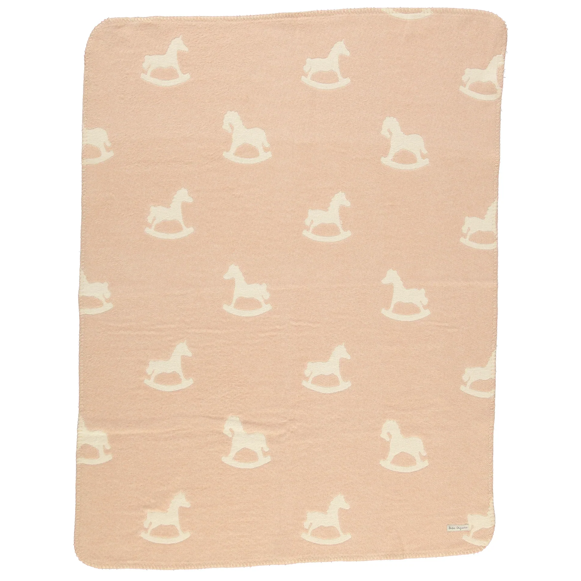 Bebe Organic Cuddle Horse Blanket - Faded Rose - Image 3