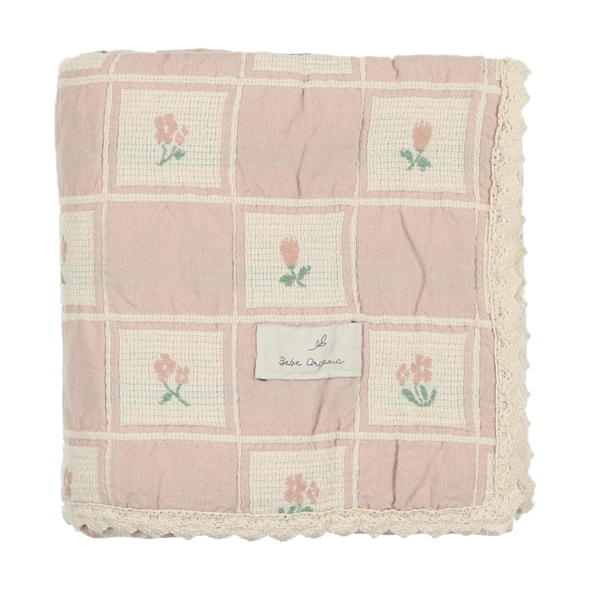 Bebe Organic Daisy Blanket - Mauve Pink - Image 2
