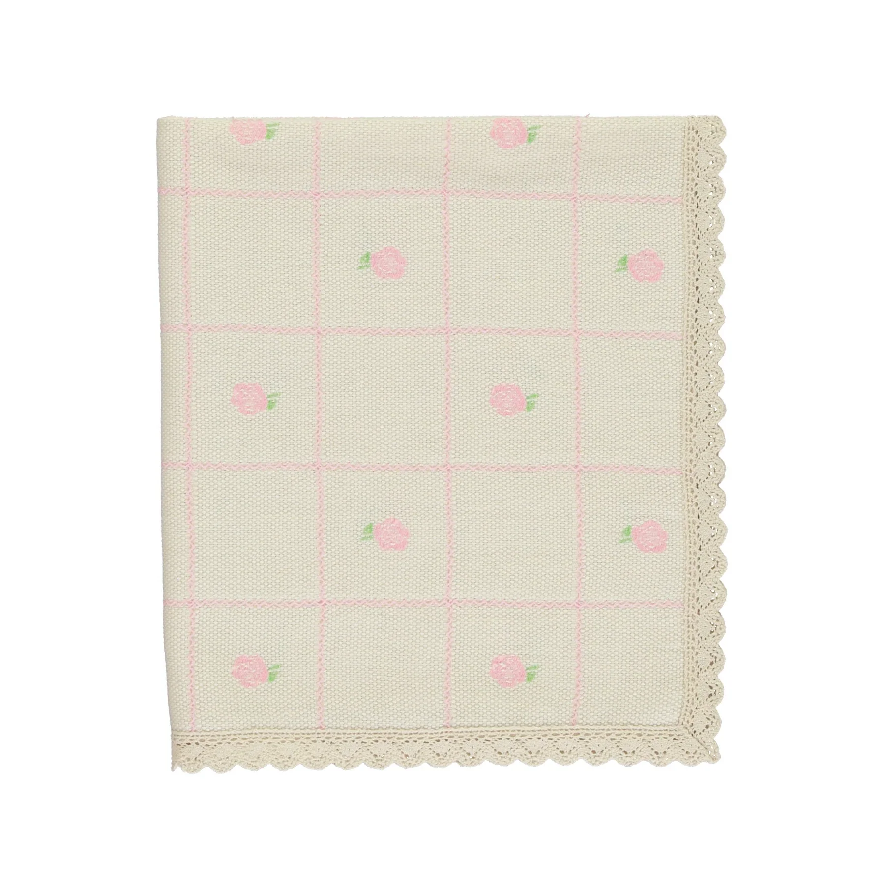 Bebe Organic Rosie Jacquard Blanket - Mauve Pink (Nicer pink than pictured)