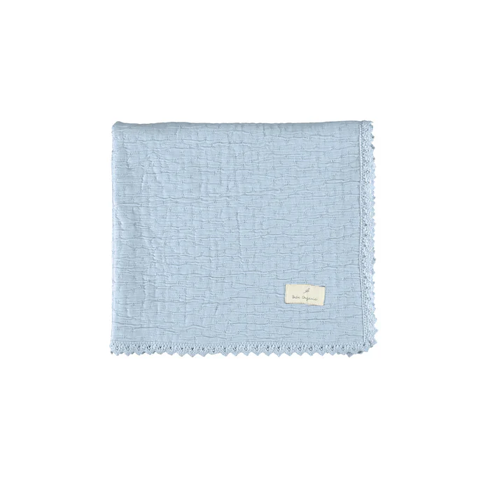 Bebe Organic Lumi Chenille Blanket - Atlantic