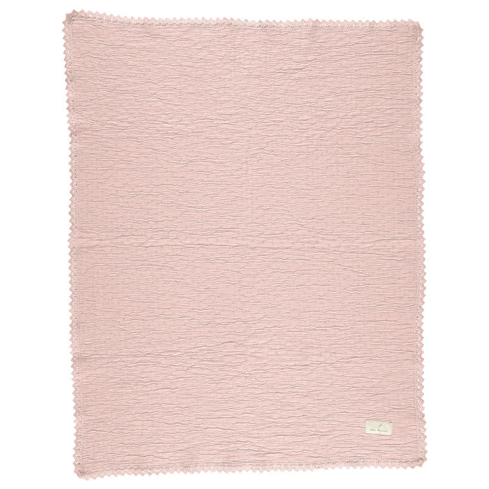 Bebe Organic Lumi Chenille Blanket - Dusty Rose - Image 2