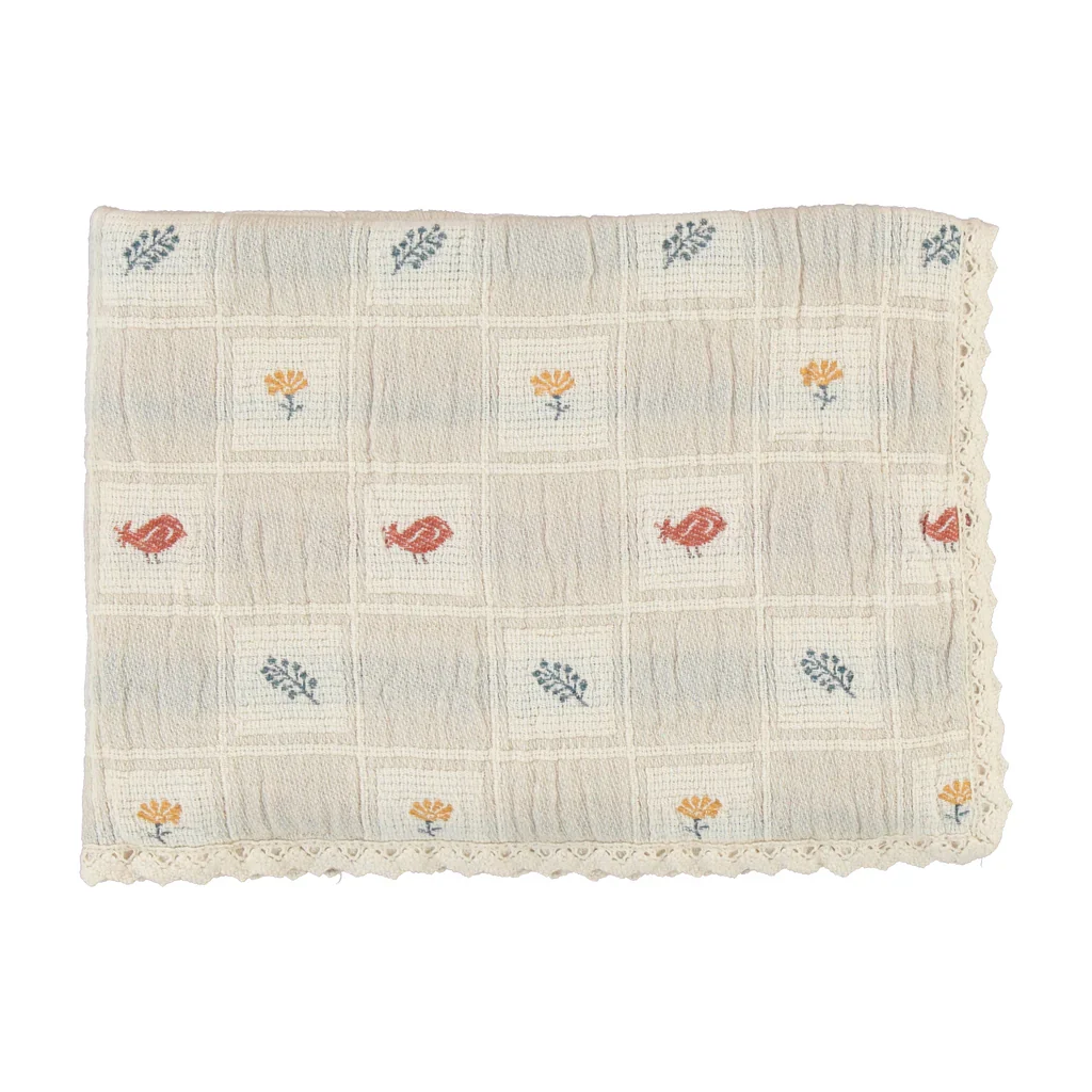 Bebe Organic Nature Blanket - Earthy Patchwork