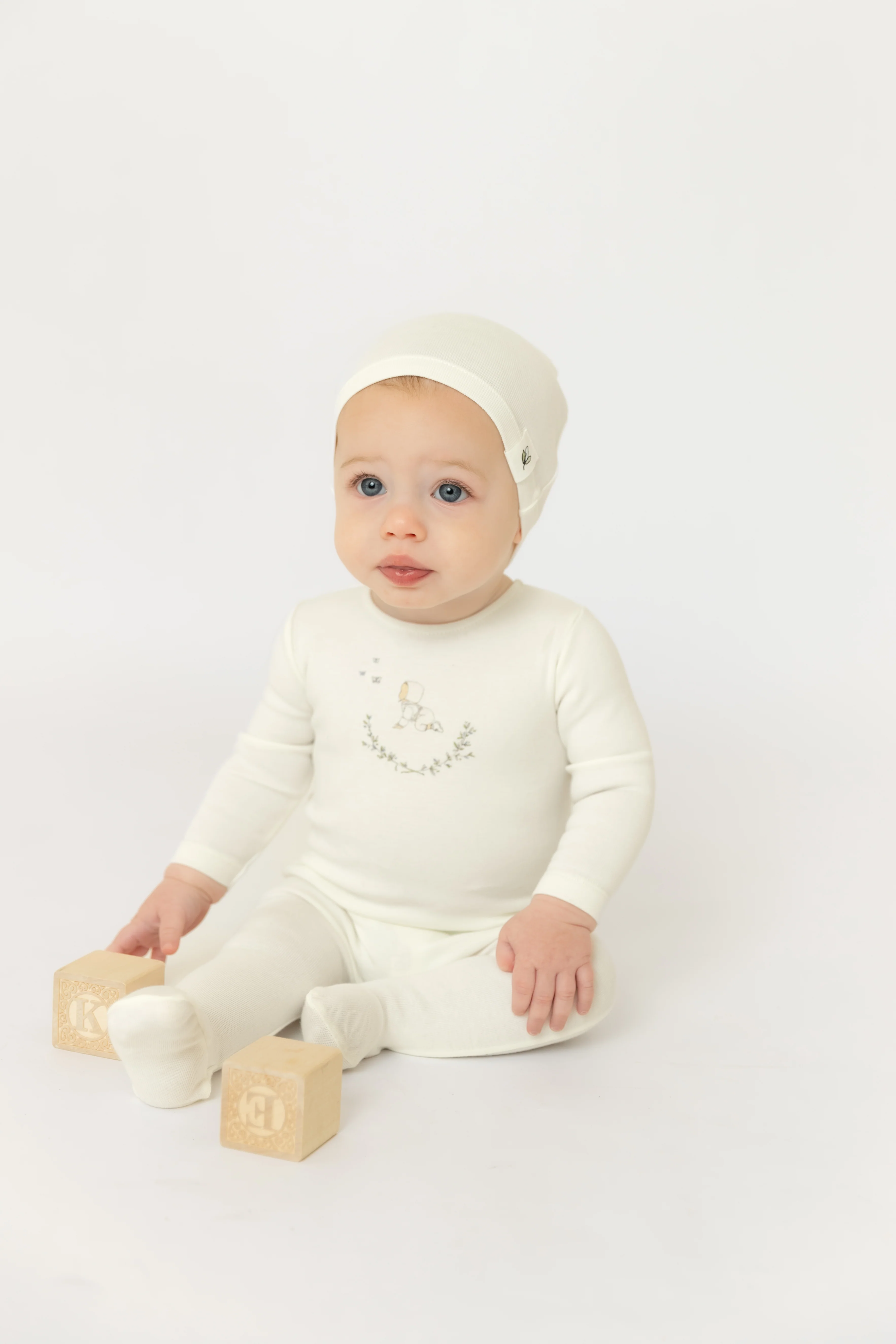 Bee & Dee Baby Image Layette Set - Chalk White Boys - Image 2