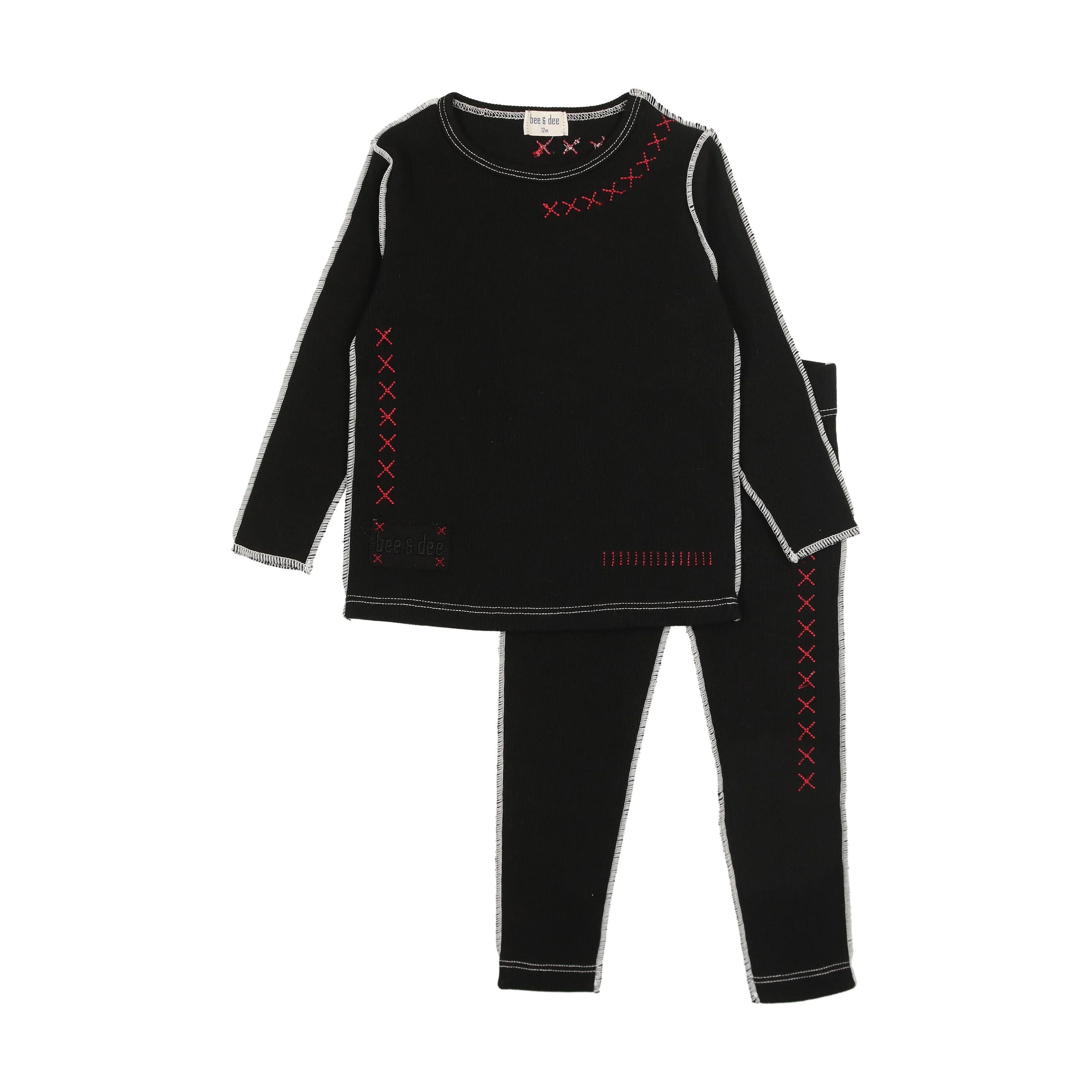 Bee & Dee Basic Contrast Loungewear - Ebony