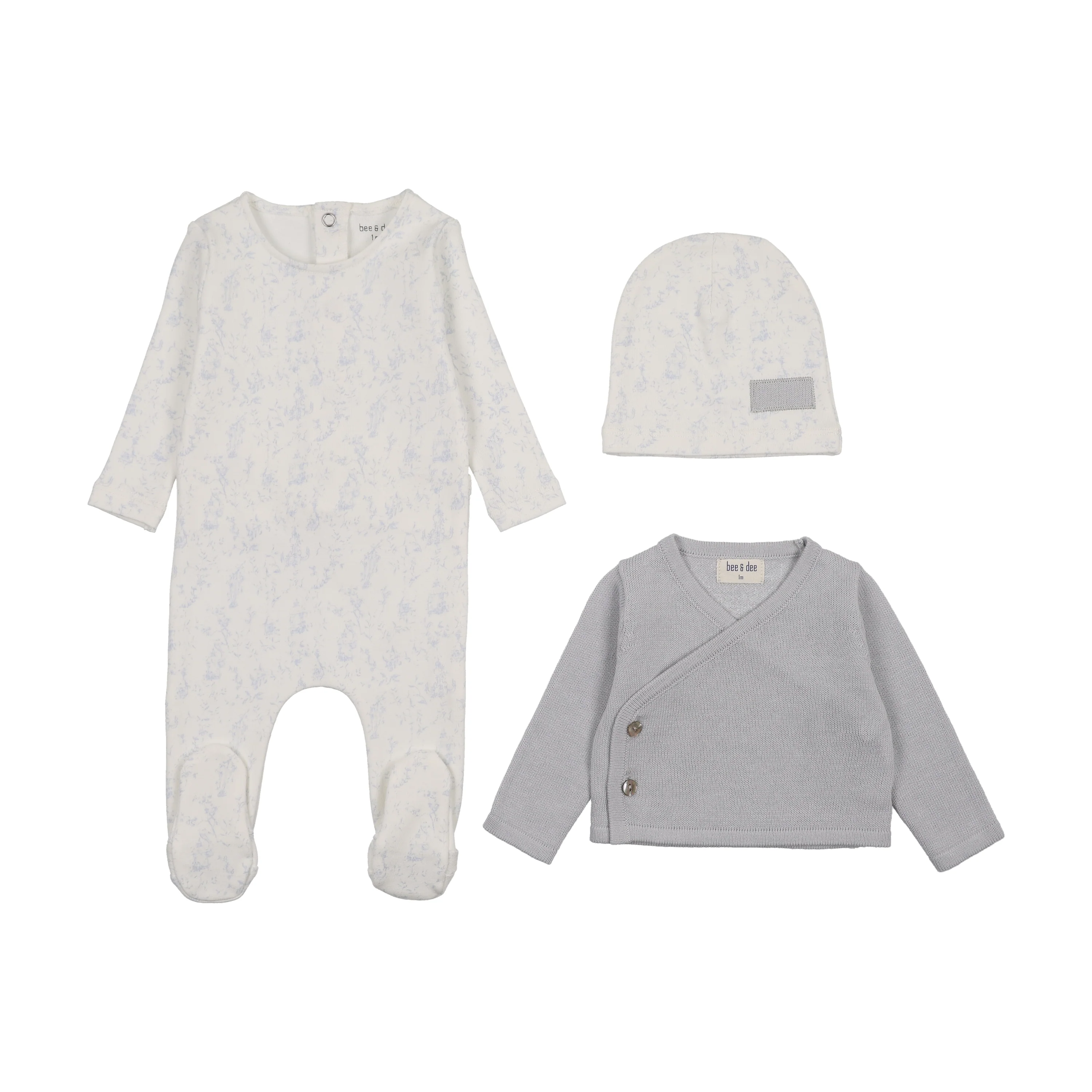 Bee & Dee Birdcage Toile Outfit - Dusty Blue - Image 2