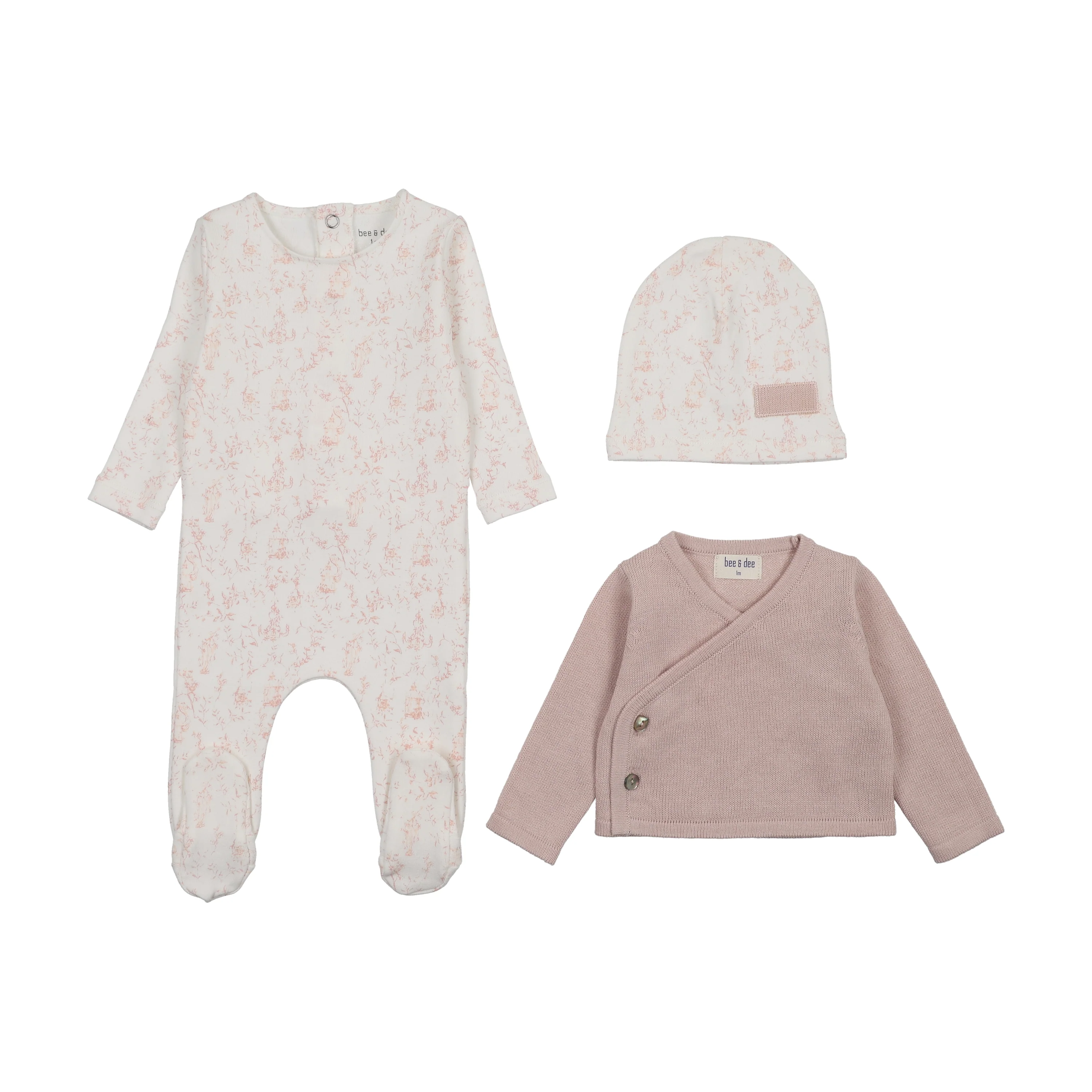 Bee & Dee Birdcage Toile Outfit - Muted Pink - Image 2