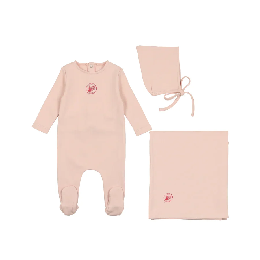 Bee & Dee Cotton Small Print Set - Ballet Pink