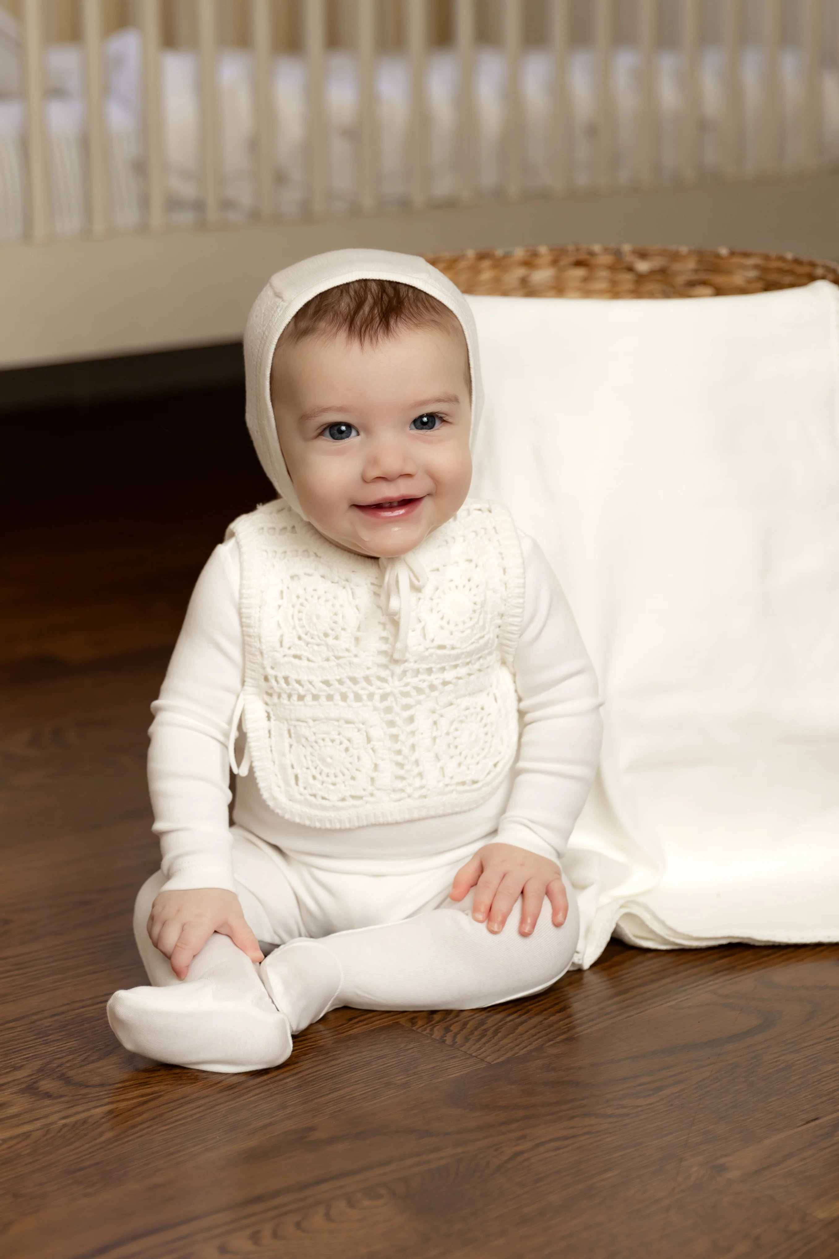 Bee & Dee Crochet Pullover Vest 3PC Set - White - Image 2
