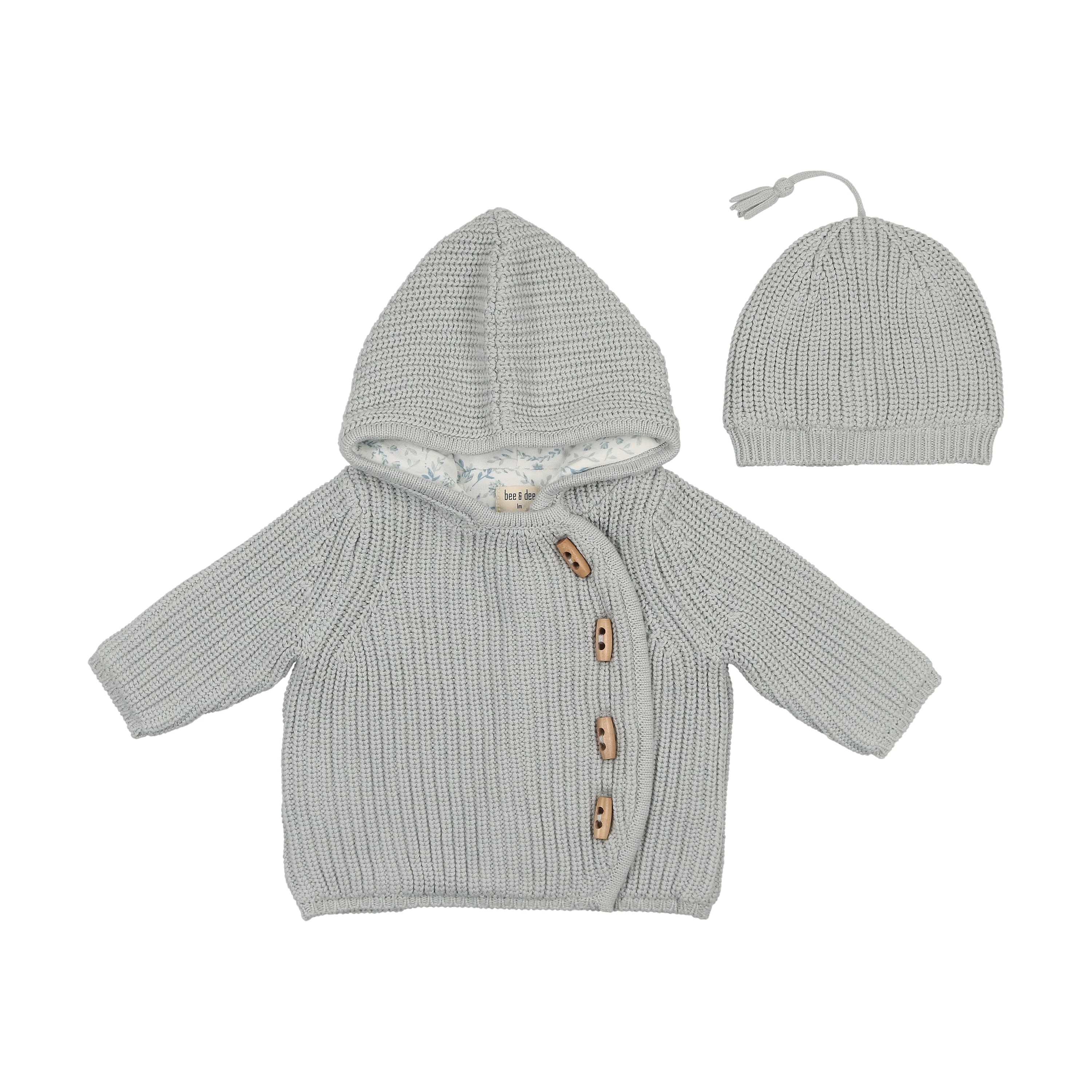 Bee & Dee Knit Toggle Jacket With Hat - London Fog