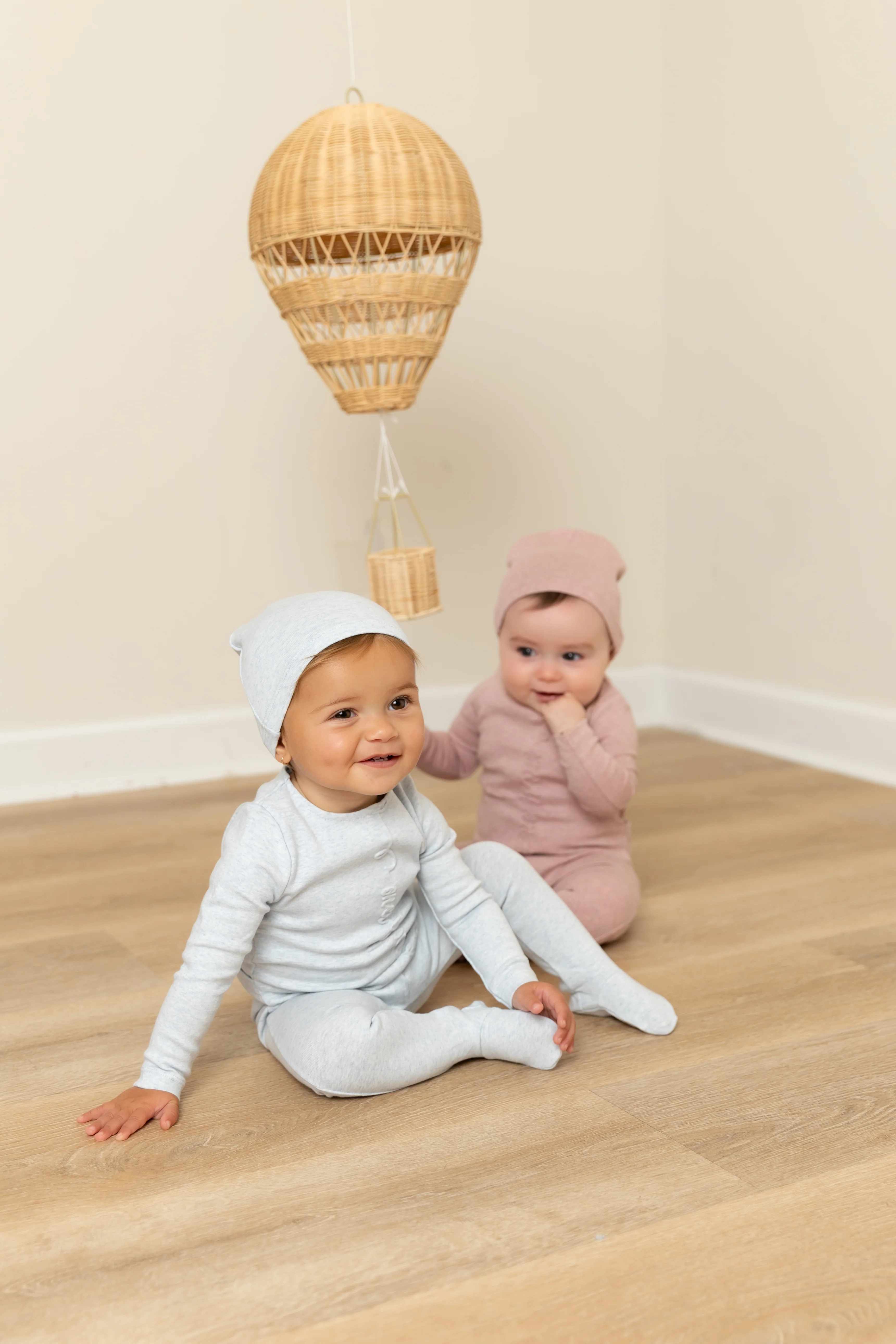 Bee & Dee Once Upon A Baby Footie And Beanie - Tea Rose - Image 3