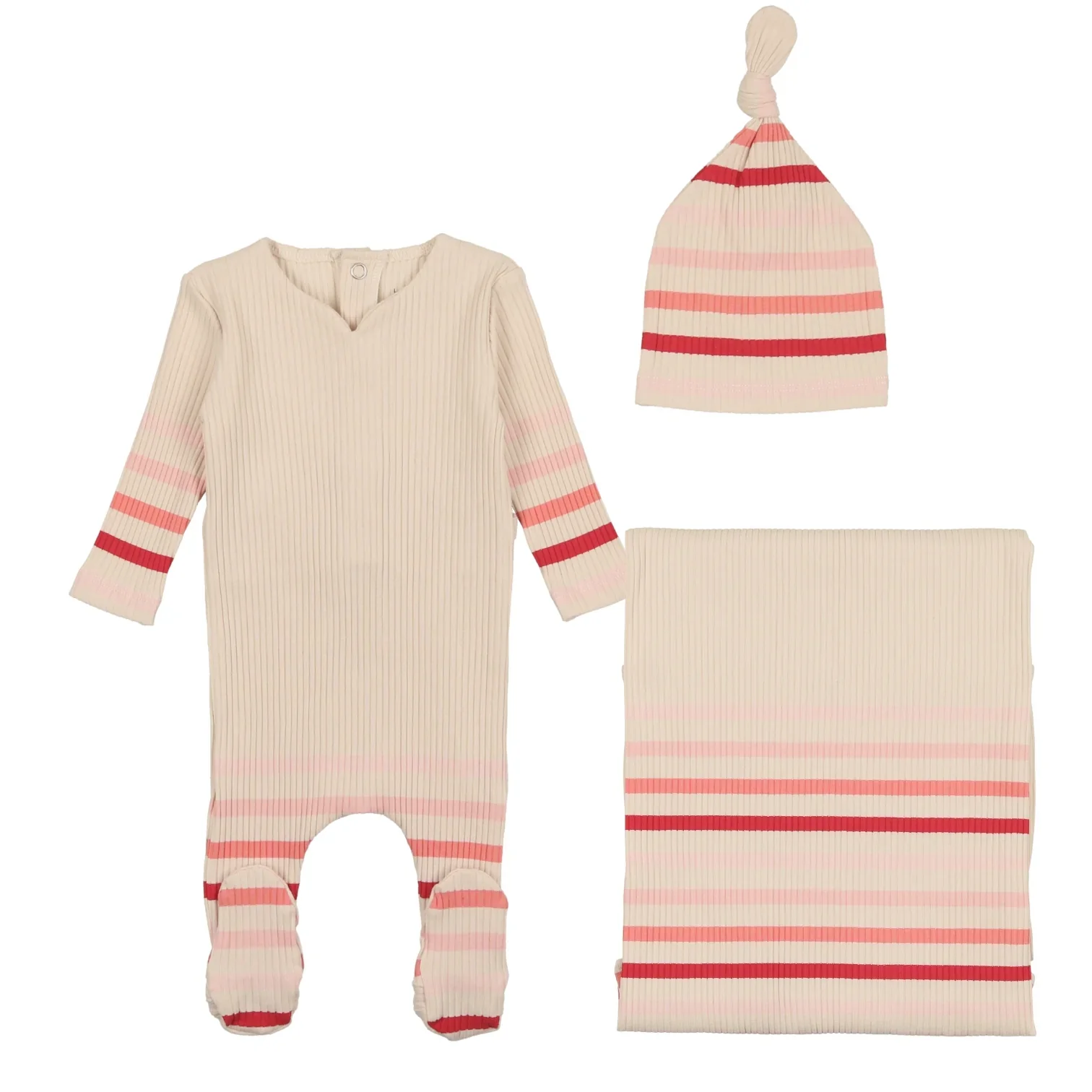 Bee & Dee Stripe Set-Girl Birch