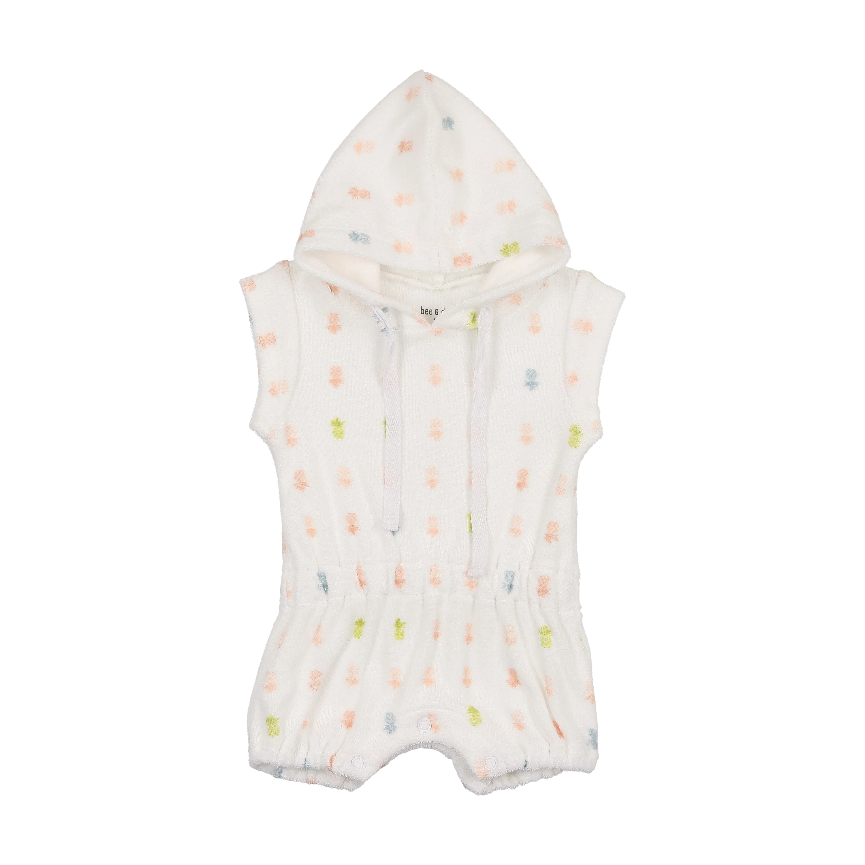Bee & Dee Terry Pineapple Romper - Girls Print