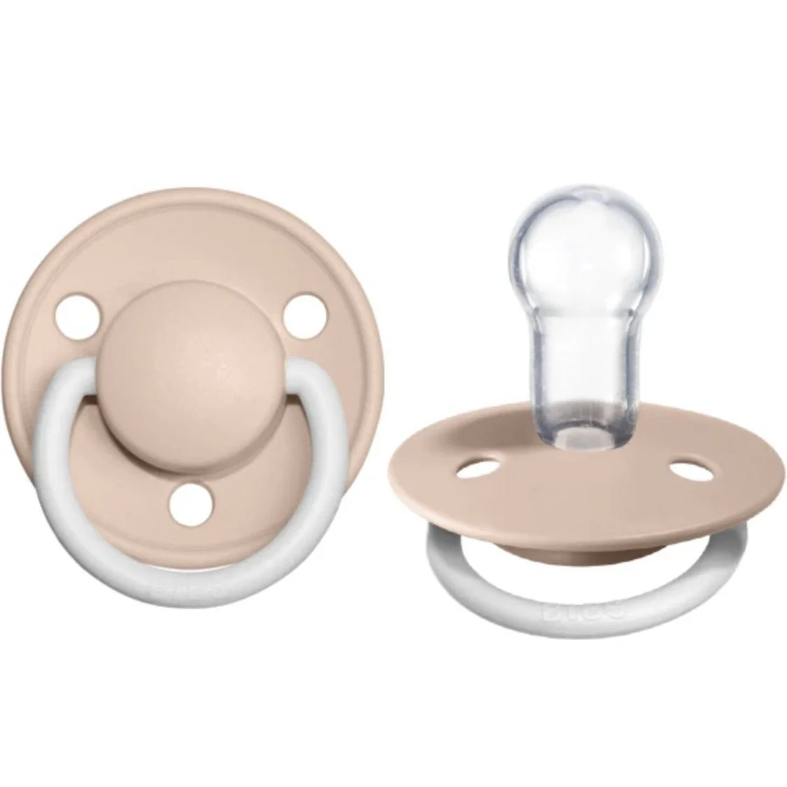 Bibs Pacifier De Lux Silicone 2 Pk Blush Glow One Size
