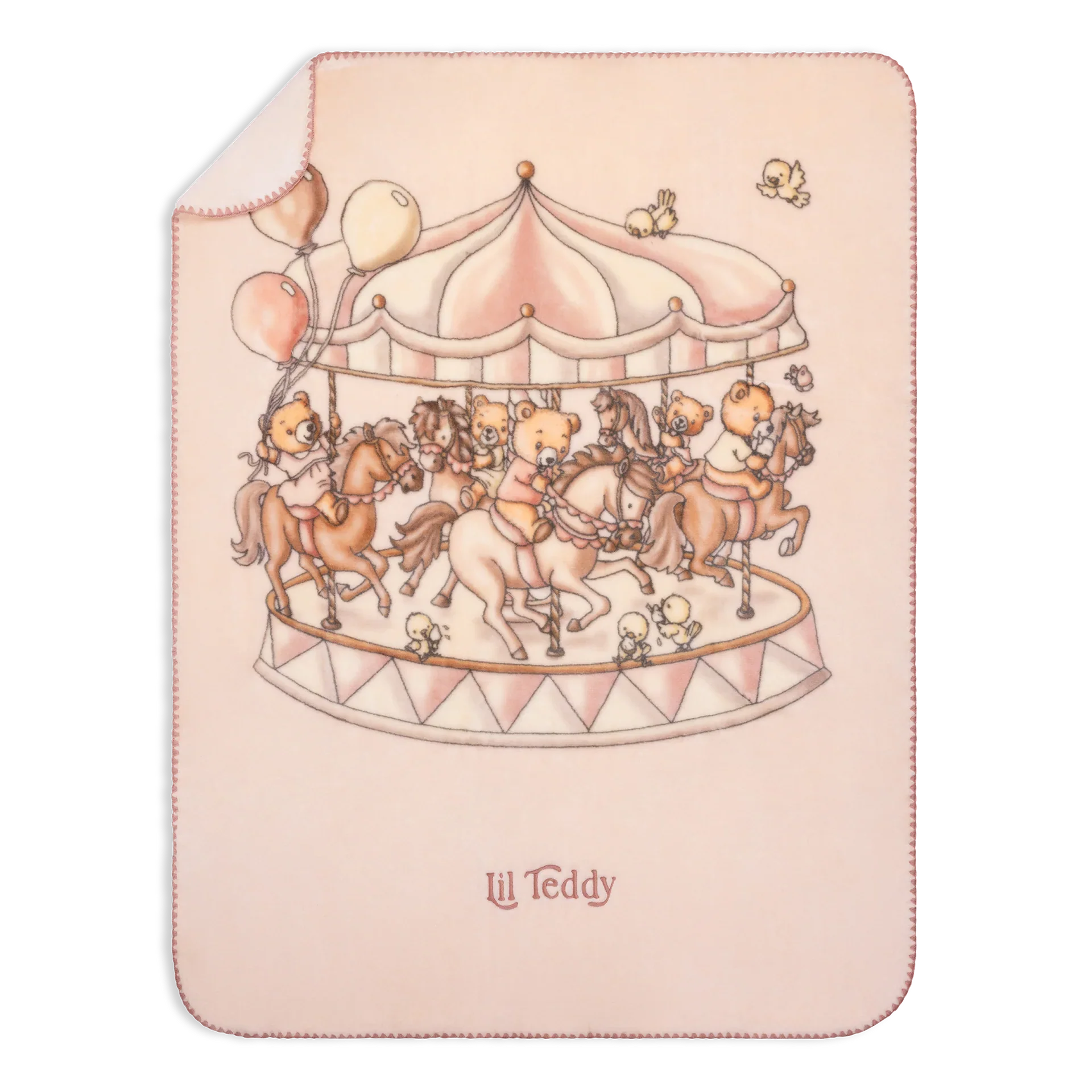 Bigger Teddy's Merry Go Snuggle Sugary Pink - Toddler