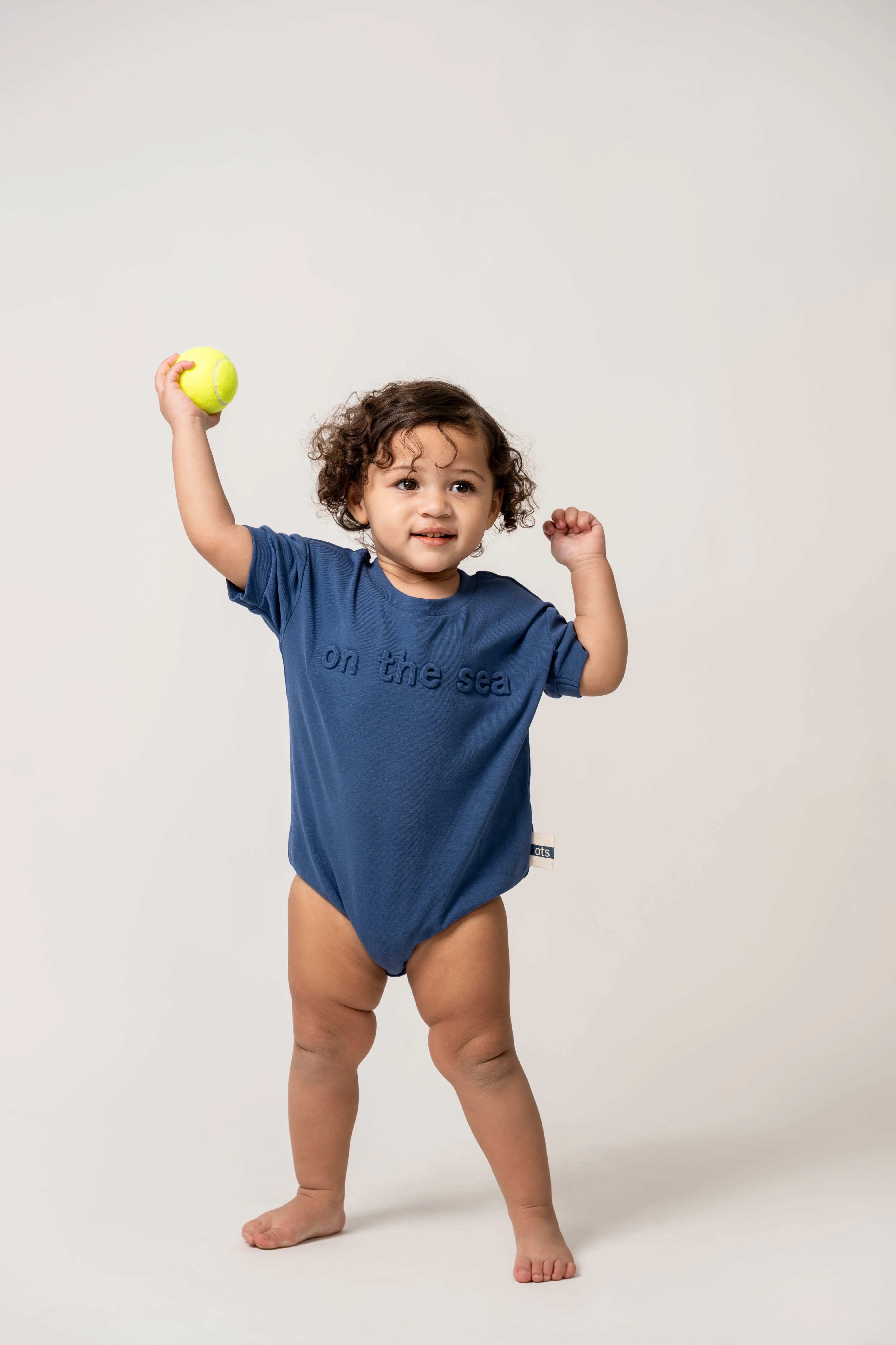 Birnham On The Sea Logo Romper - English Blue - Image 2