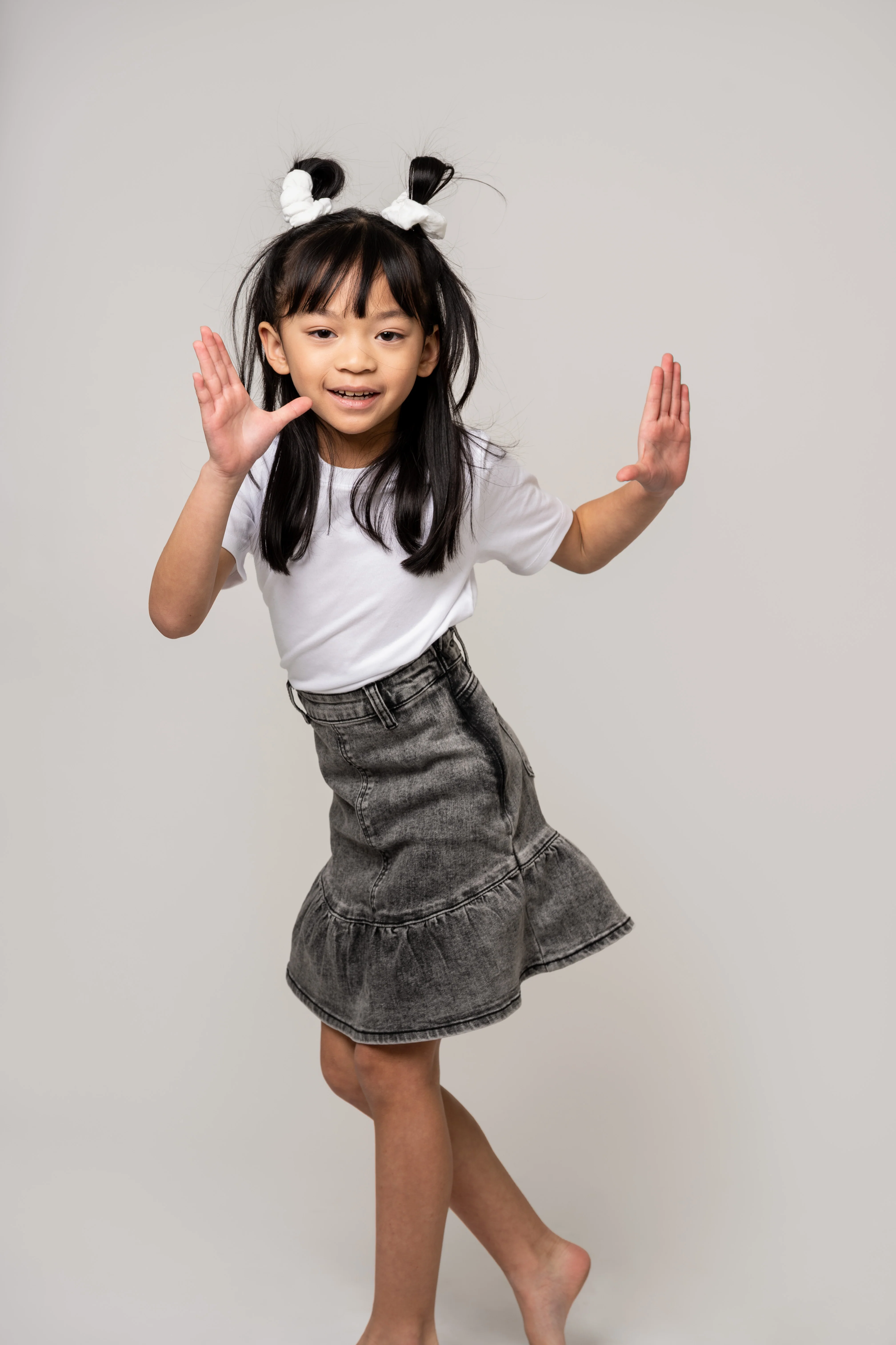 Birnham On The Sea Ruffle Skirt - Black Wash - Image 3