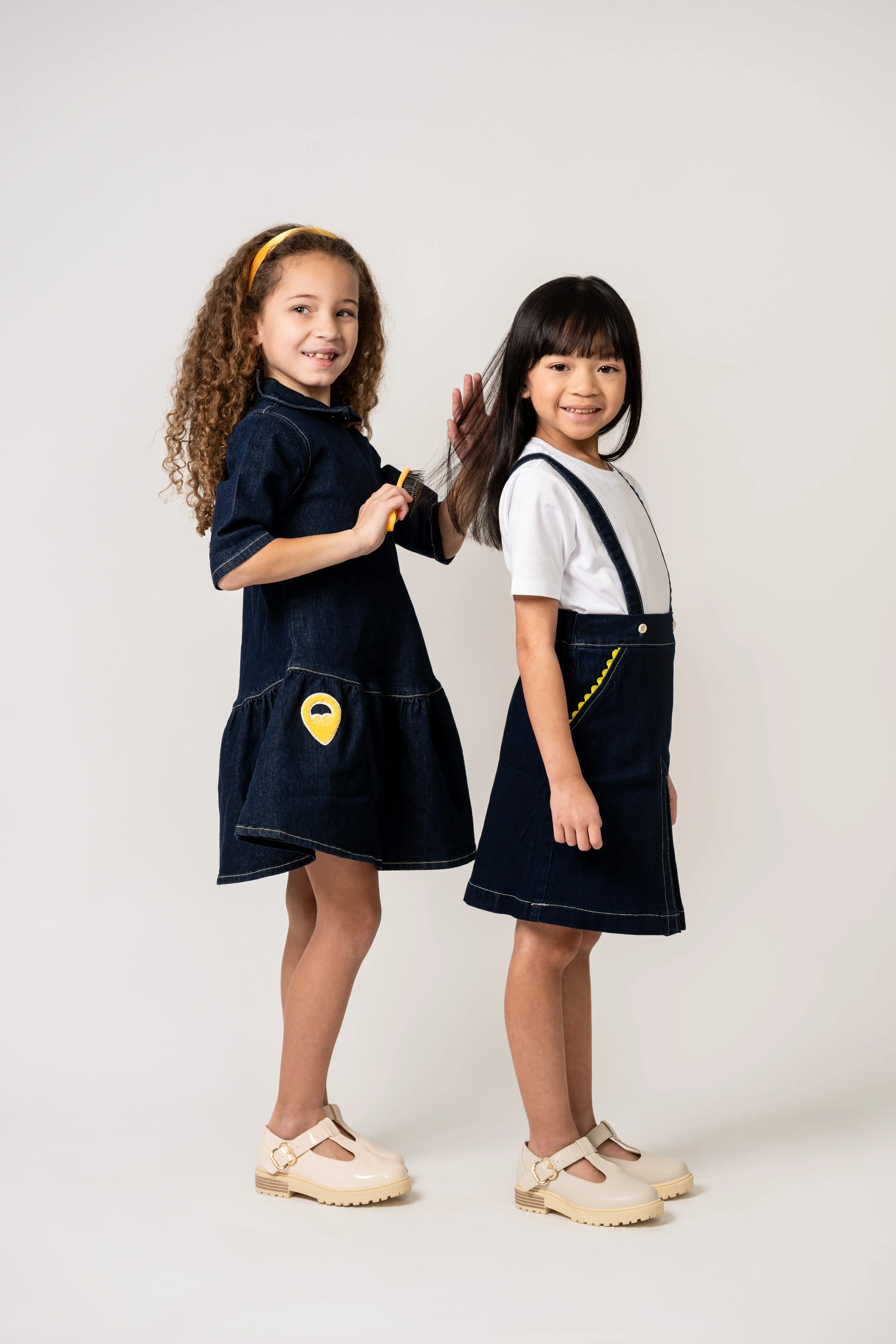 Birnham On The Sea Suspender Jumper - Indigo - Image 3