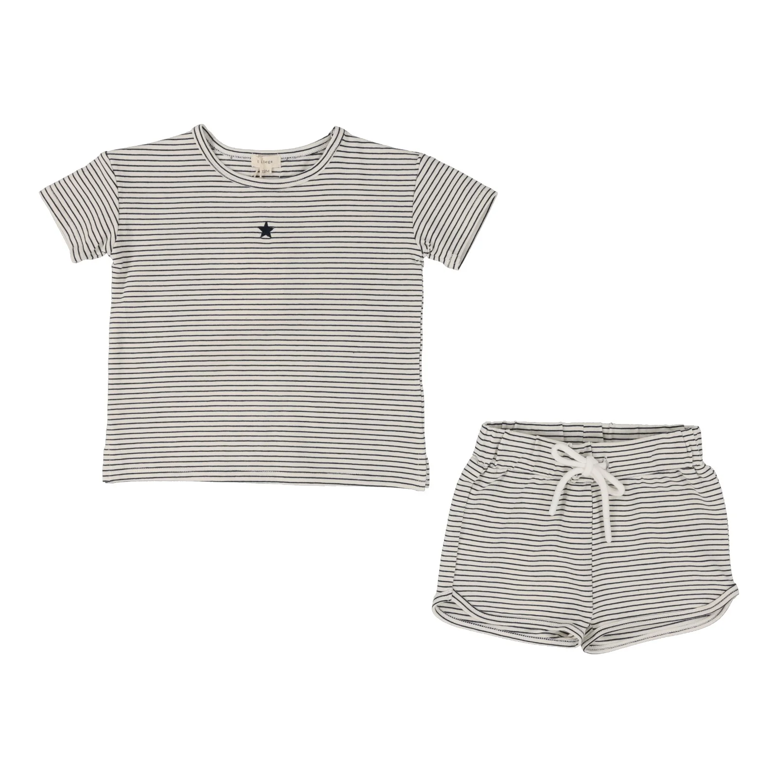Lil Legs Stripe Set - Navy