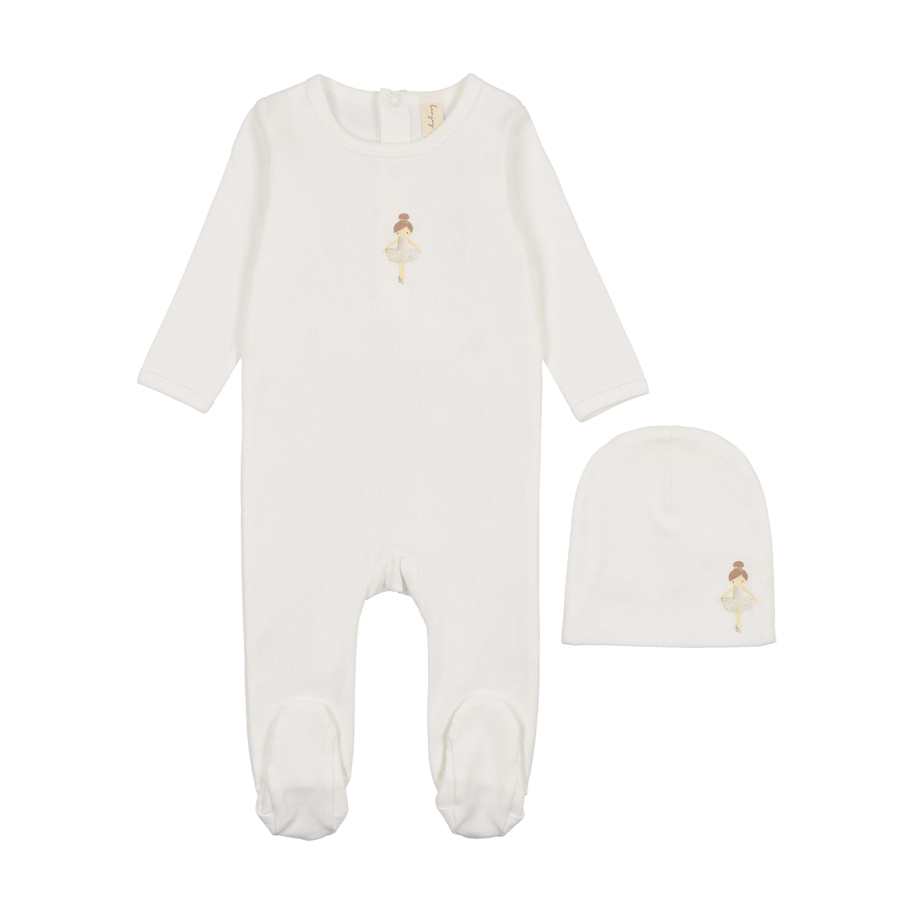 Bonjoy Printed Doll Footie & Beanie