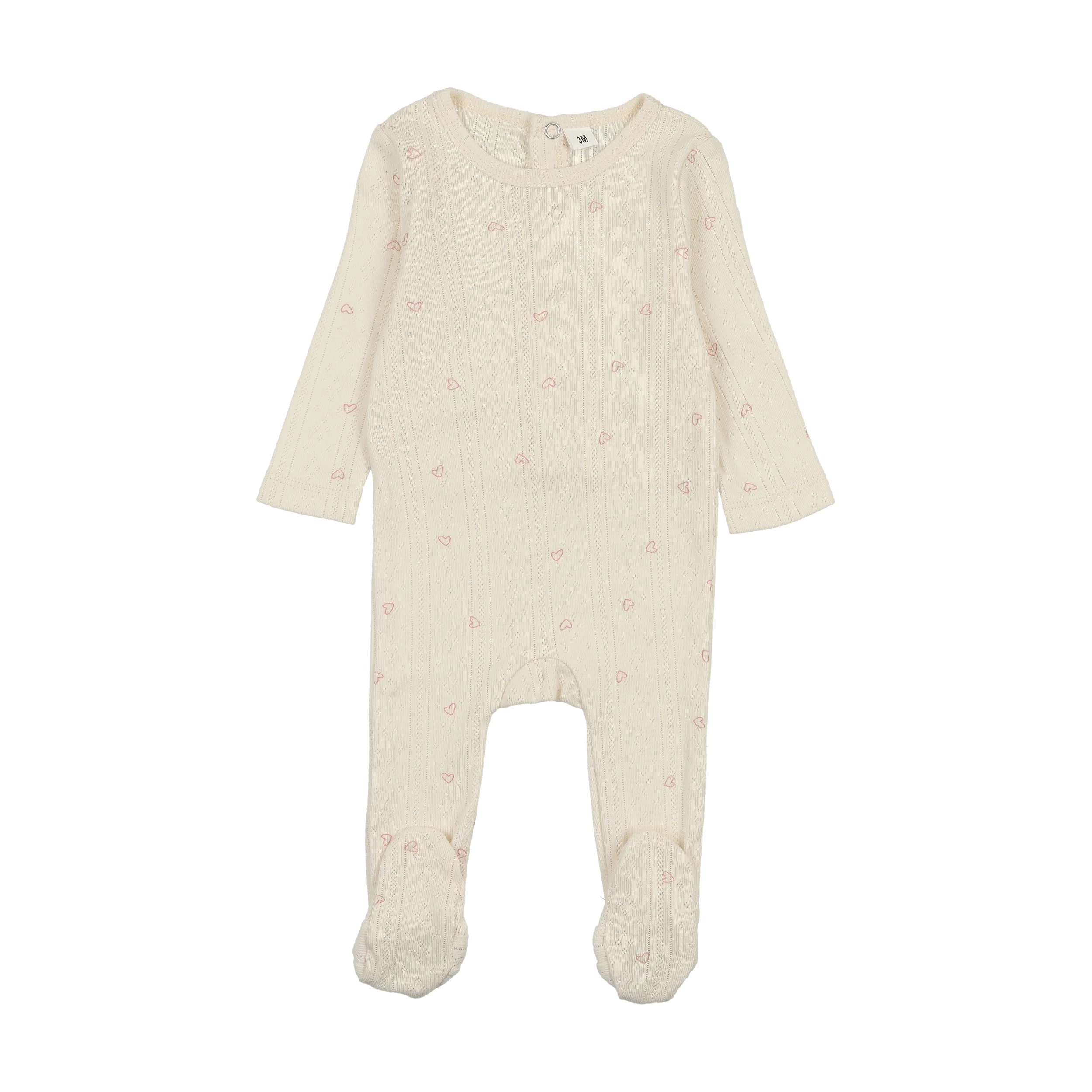 Bonjoy Printed Pointelle 3PC Set - Hearts