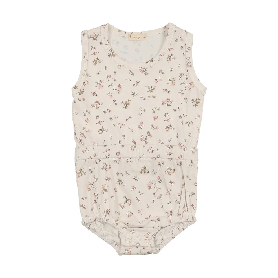 Bonjoy Scattered Floral Print Romper - Floral