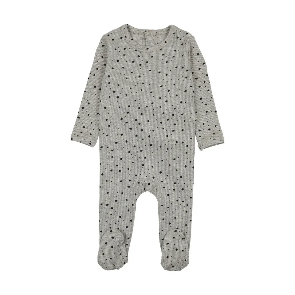 Bonjoy Star Footie & Beanie - Grey
