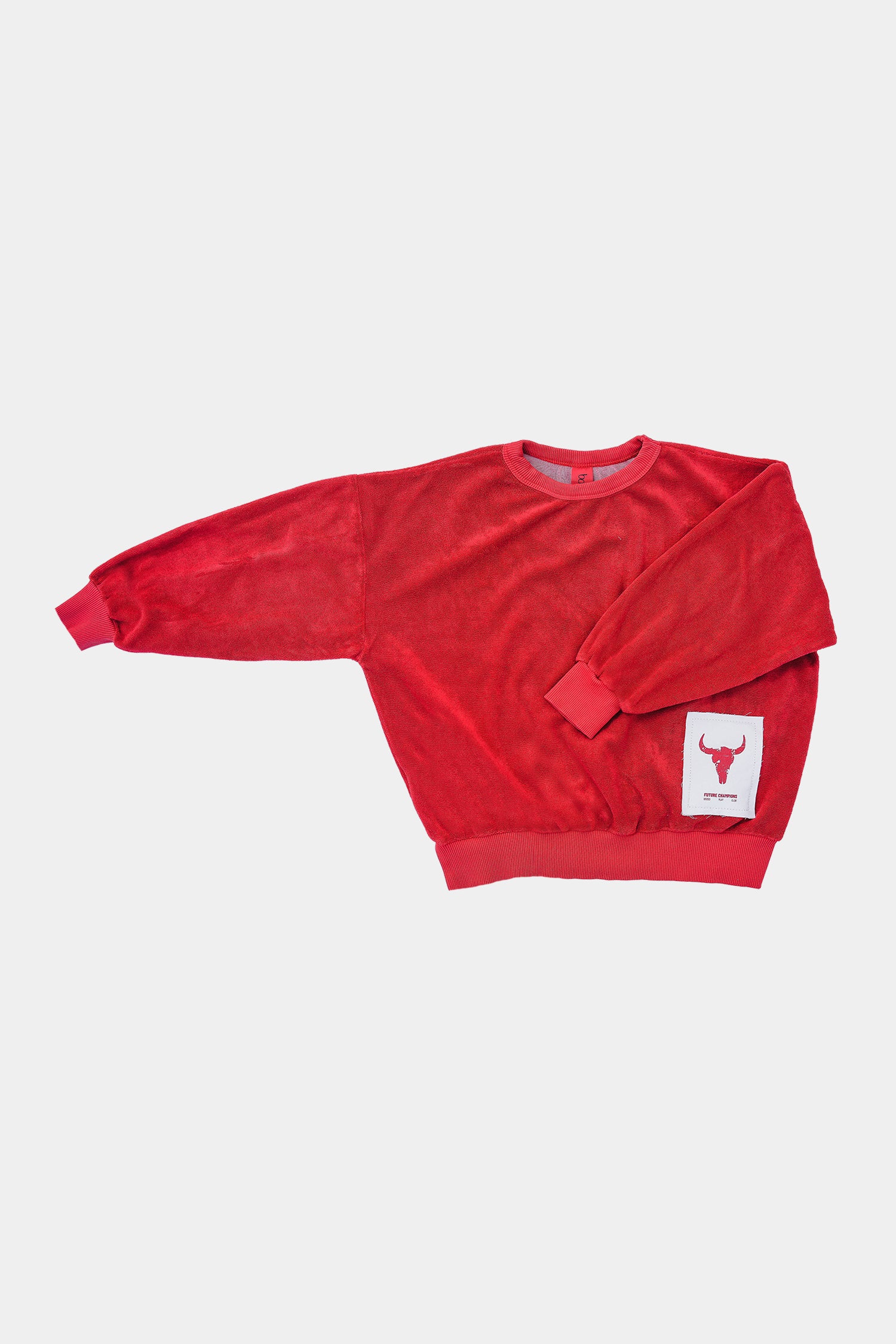 Booso Frotte Sweatshirt - Red