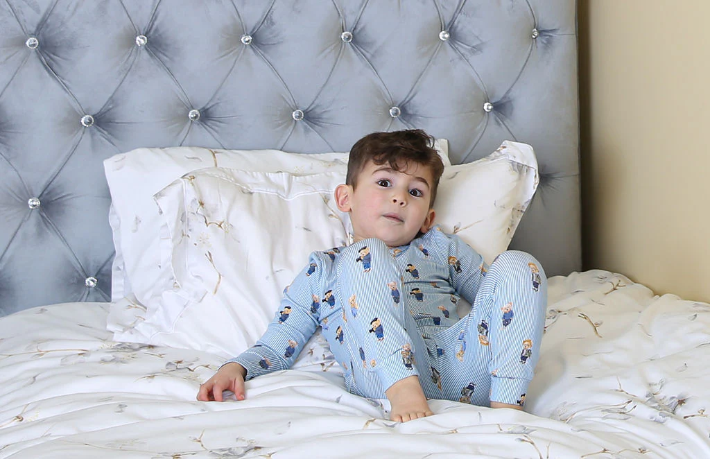 Bopop Bear Pajamas - Blue - Image 2