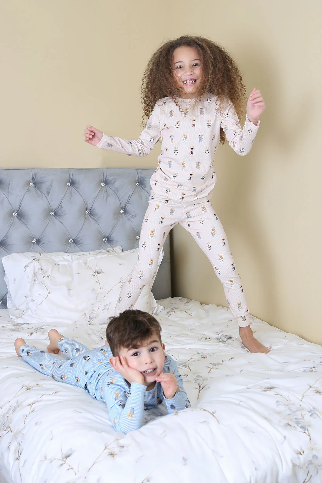 Bopop Bear Pajamas - Blue - Image 3